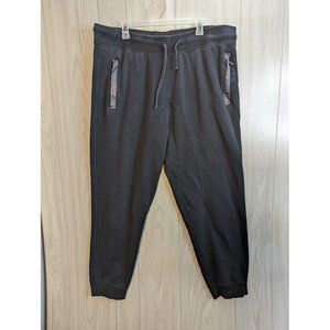 Cult of Individuality Men's XXXL 3XL Black Sweatpants Logo Zip pockets